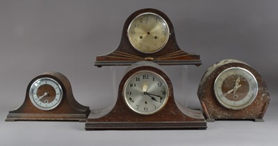 Lot 397 - Four early 20th century mantle clocks