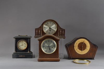 Lot 403 - Four early 20th century mantle clocks