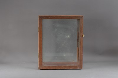 Lot 408 - A wooden glazed display case