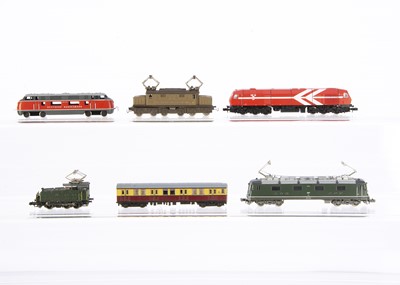 Lot 614 - unboxed Arnold Rivarossi and Other N Gauge Electric and Diesel Locomotives and Prototype Models