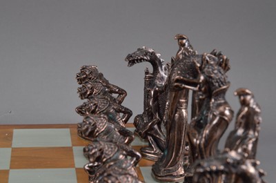 Lot 444 - A Royal Selangor Lord Of The Rings Pewter Chess Set