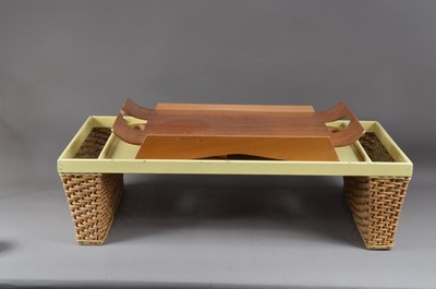 Lot 477 - A mid 20th century design Centurion teak and beech folding bed table