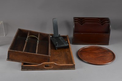 Lot 494 - A group of 19th century and later wooden household items