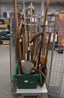 Lot 549 - A large collection of assorted antique and later farming and agricultural tools