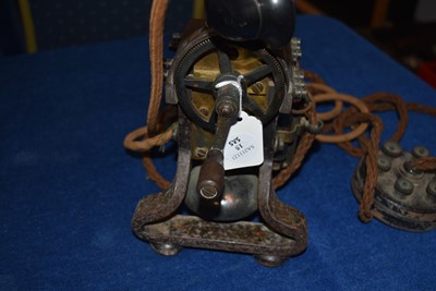 Lot 15 - An early 20th Century Ericsson No.16 Skeletal hand crank telephone