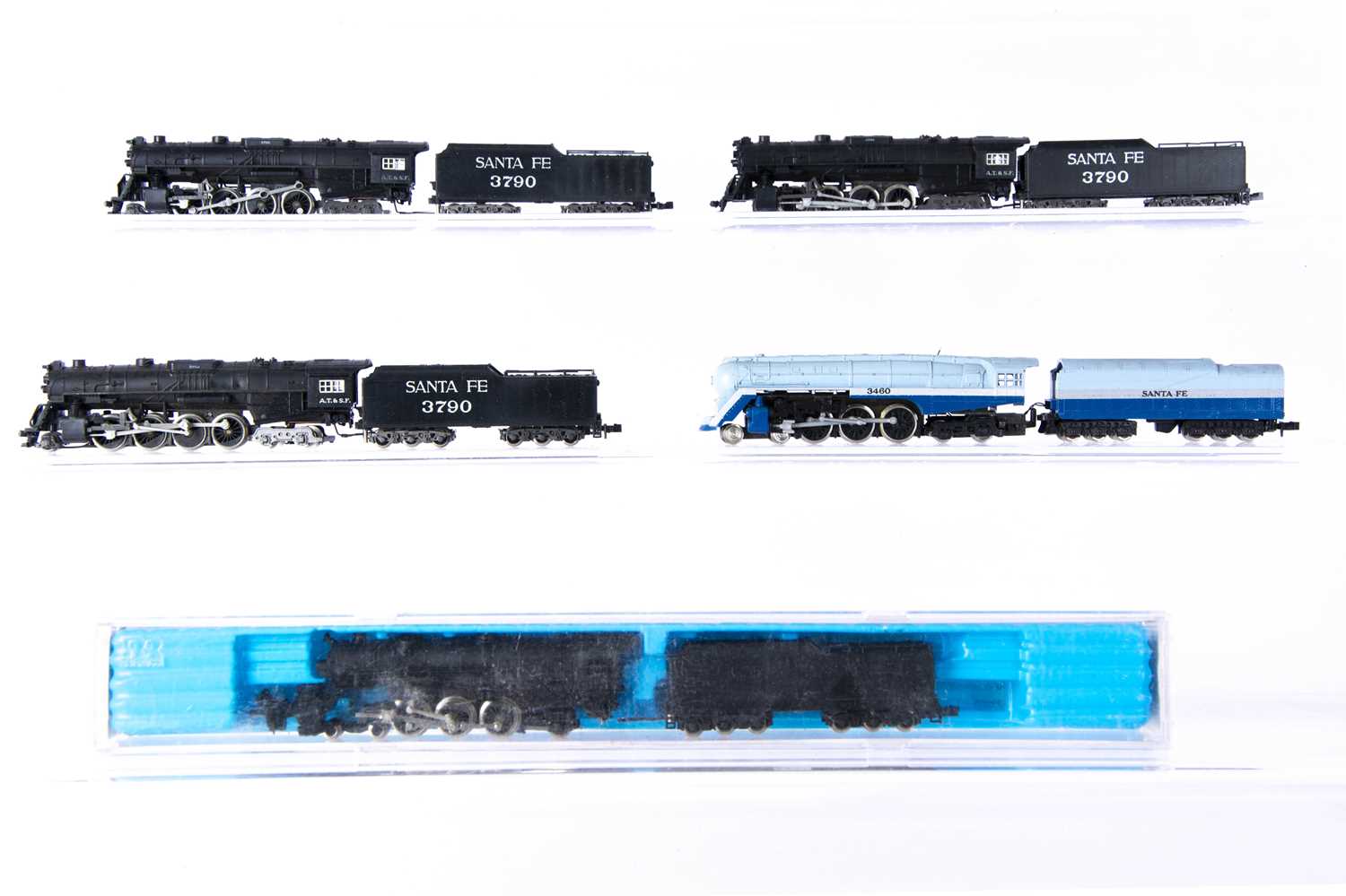 Lot 631 - N Gauge American Steam Locomotives with Tenders