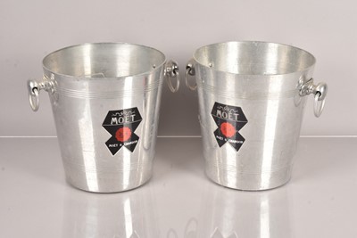 Lot 39 - A pair of vintage Moet & Chandon Champagne Ice Buckets