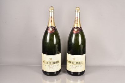 Lot 40 - A pair of large display bottles of Piper-Heidsieck Champagne