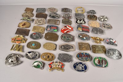 Lot 43 - A good collection of Novelty belt buckles