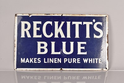 Lot 54 - A Reckitt's Blue Linen vintage enamel sign