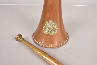 Lot 61 - A Royal Mail copper horn