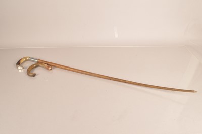 Lot 66 - A 19th Century Rhino Horn walking stick