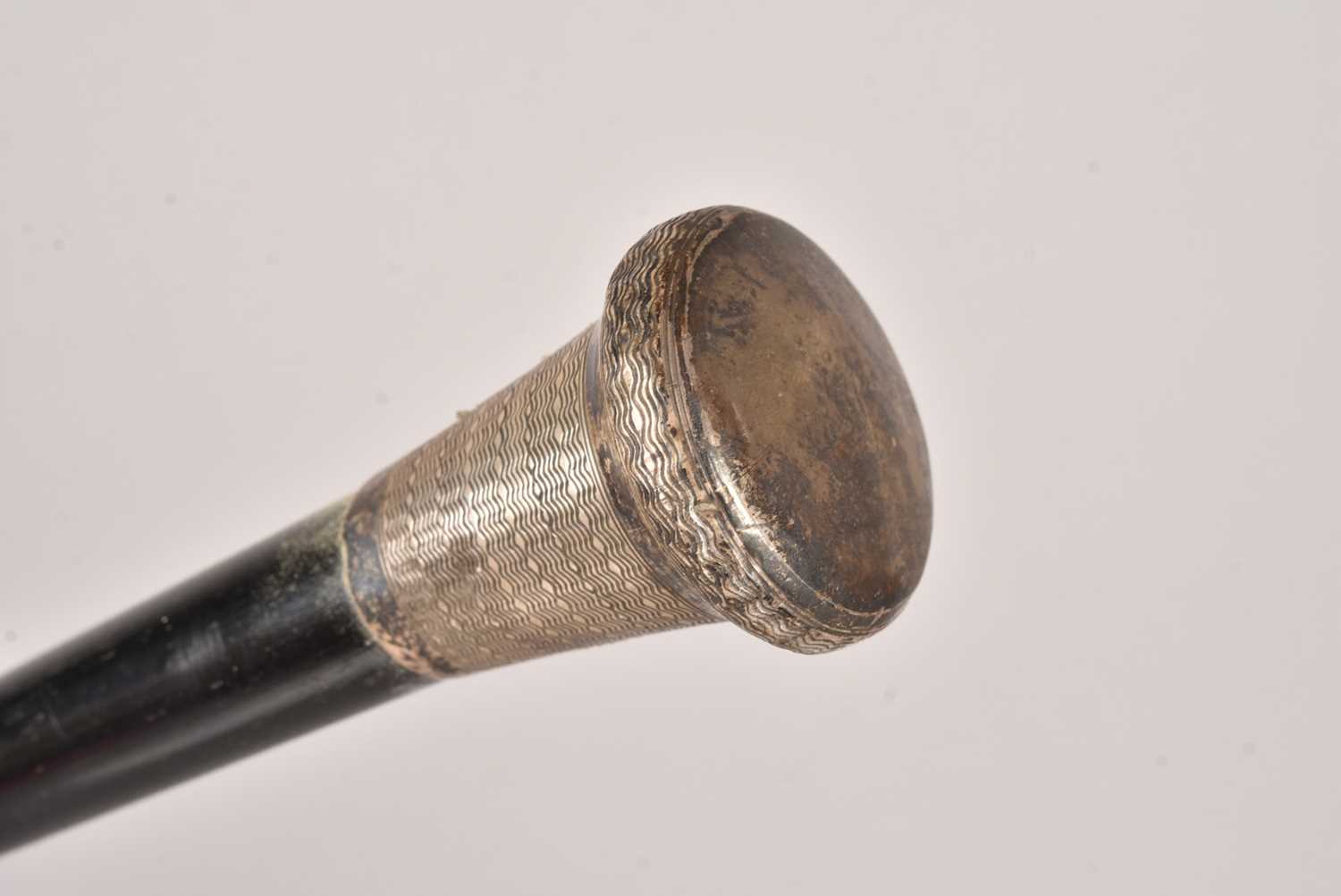 Lot 83 - A George V silver topped walking cane