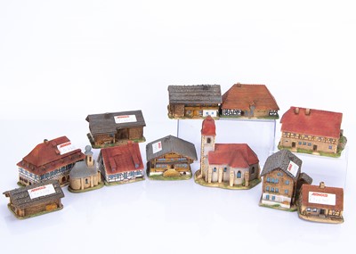 Lot 640 - Arnold N Scale Cast Resin Continental Trackside Buildings