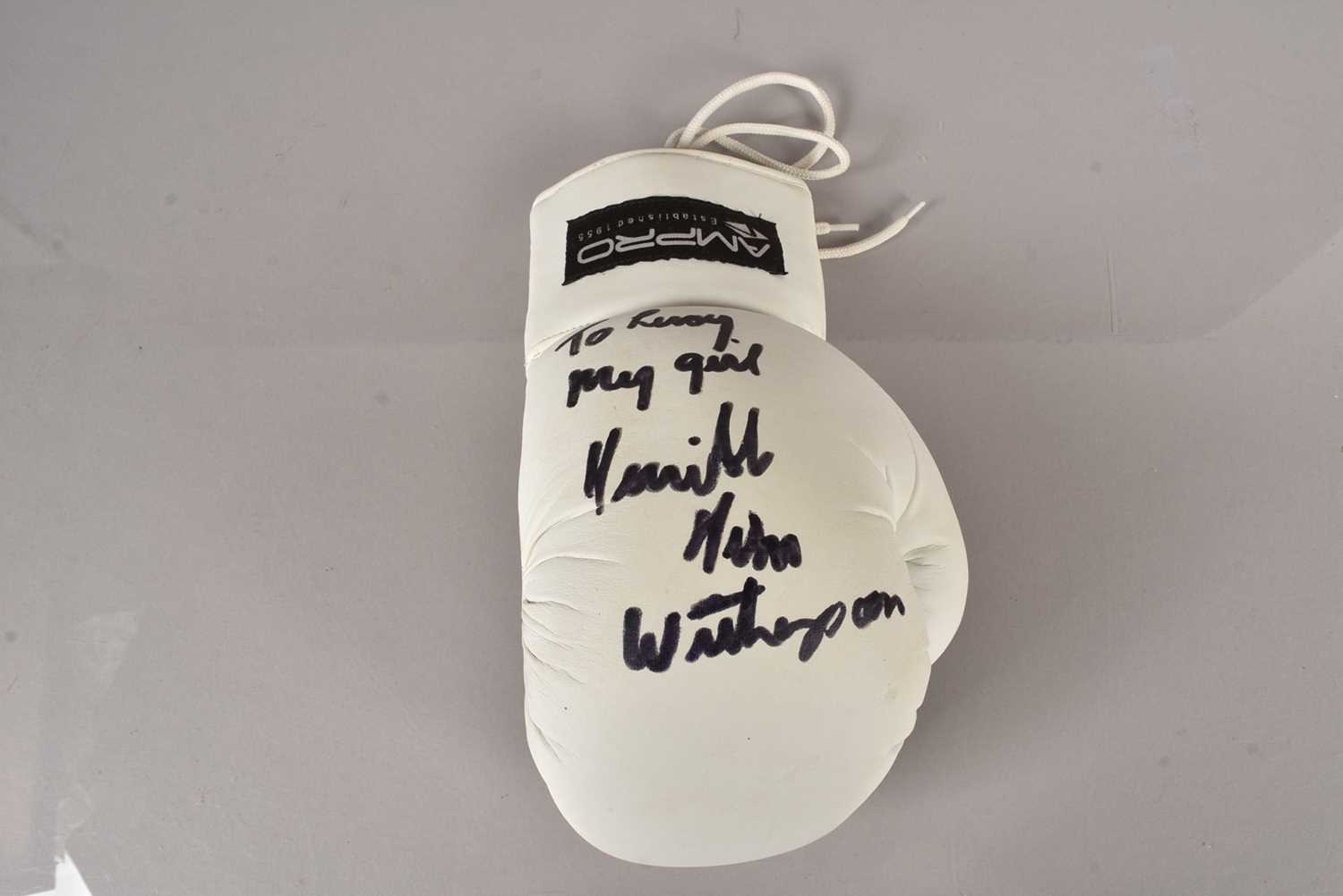 Lot 91 - Tim Witherspoon autographed Boxing Glove