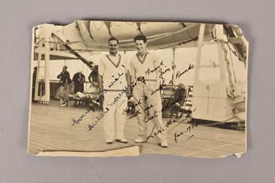 Lot 97 - Cricketer Herbert Sutcliffe Photograph & Autograph