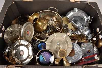 Lot 134 - An assortment of Cruise Liner metalware