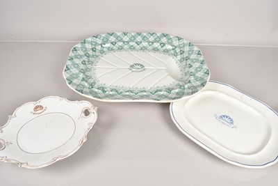 Lot 138 - Three early earthenware platters and dishes
