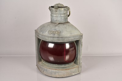 Lot 158 - A Port Side Maritime lamp