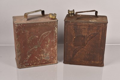 Lot 164 - Two Shell Aviation Spirit petrol cans