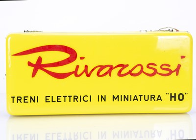 Lot 651 - 1960s Plastic Illuminated Hanging Rivarossi Sign with Damage