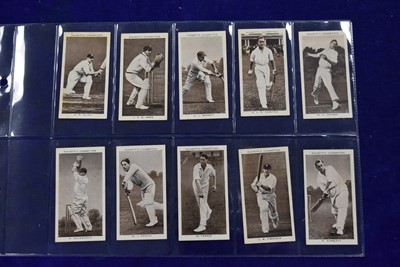 Lot 195 - Cricket Themed Cigarette Card Sets