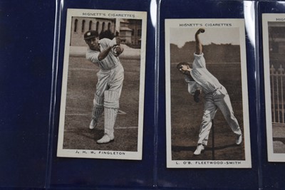 Lot 195 - Cricket Themed Cigarette Card Sets