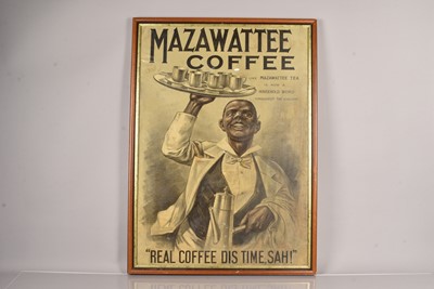 Lot 200 - An early 20th Century Mazawattee Coffee/Tea Poster