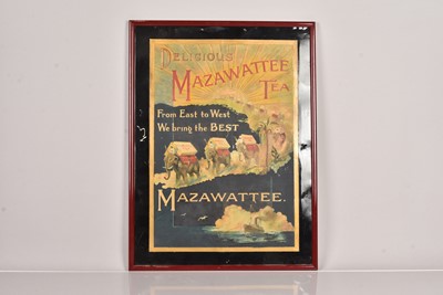 Lot 201 - An early 20th Century Mazawattee Tea Tin Plate Advertising Board
