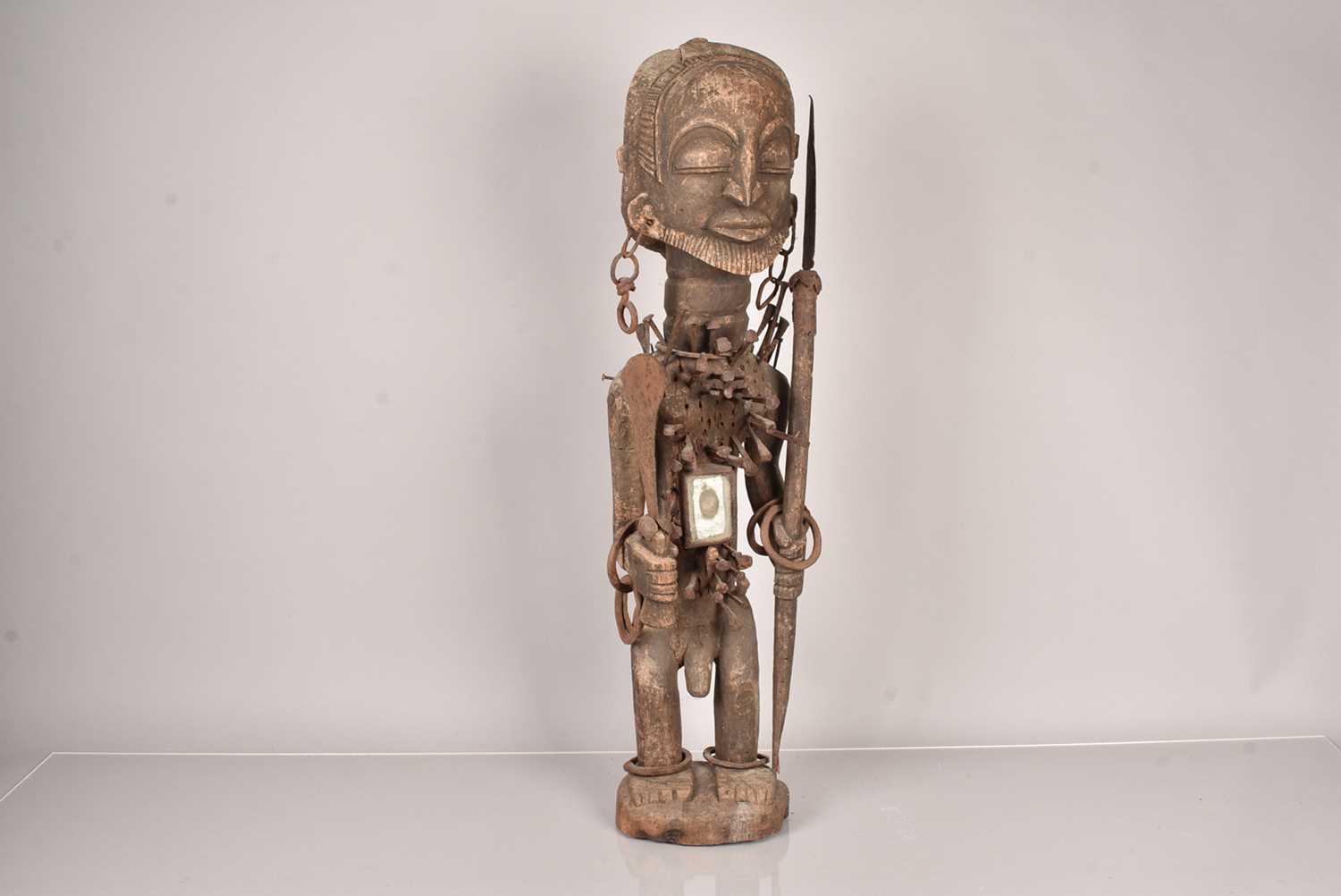 Lot 274 - An African Tribal Nail Fetish Warrior Figure