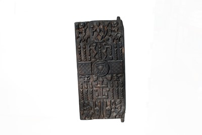 Lot 280 - An African carved wooden door
