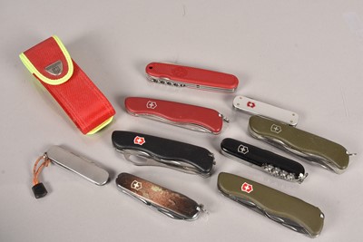 Lot 346 - Victorinox - a selection of various Swiss Army Knives