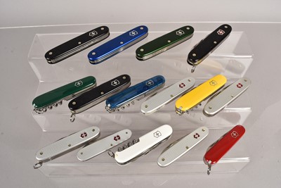 Lot 358 - Victorinox - a selection of various knives