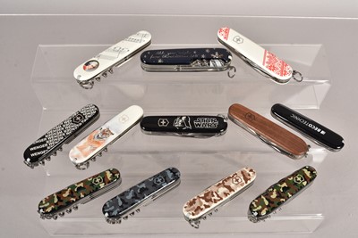 Lot 360 - Victorinox - a selection of various knives