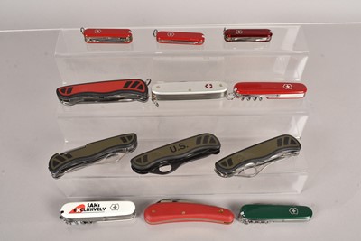 Lot 363 - Victorinox - a selection of various knives