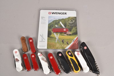 Lot 371 - Wenger - a selection of various Swiss Army Knives