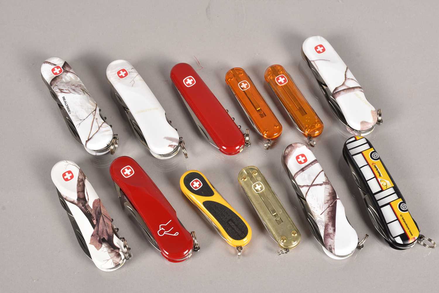 Lot 372 - Wenger - a selection of various Swiss Army Knives