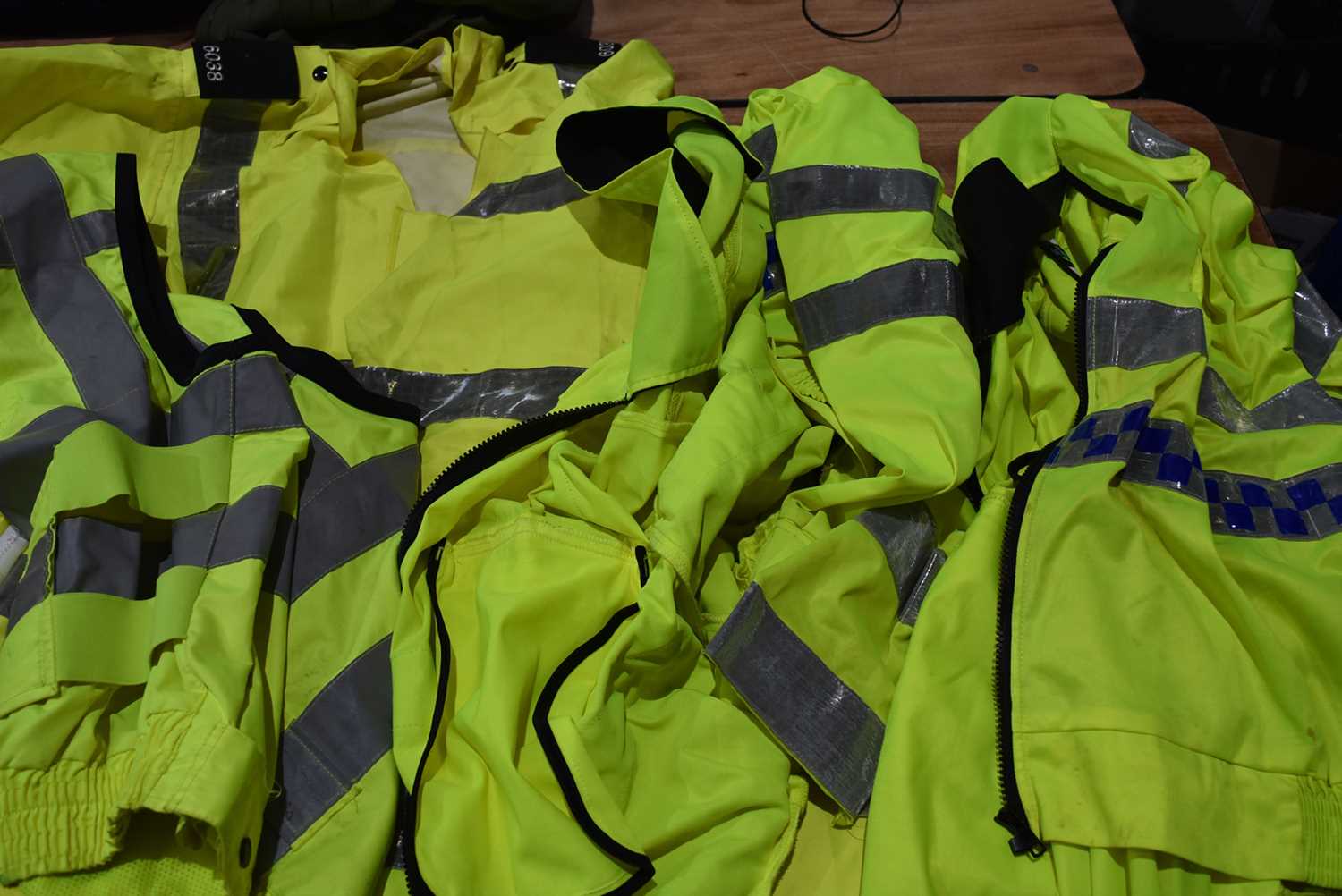 Lot 374 - An assortment of Police High-Viz jackets