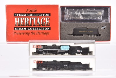 Lot 47 - Kato and Walthers Steam Heritage Collection N Gauge Steam Locomotives and Tenders