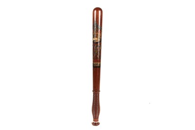 Lot 398 - A Victorian Scottish Painted Police Truncheon by McNaughton