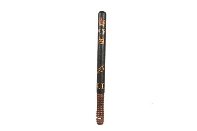 Lot 400 - A Victorian Constabulary painted wooden Truncheon