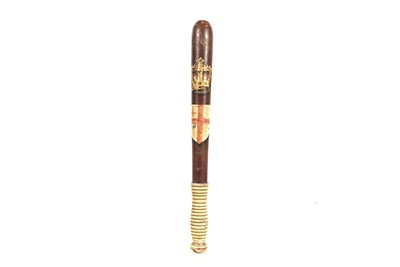 Lot 408 - A Victorian Cheshire Constabulary wooden truncheon