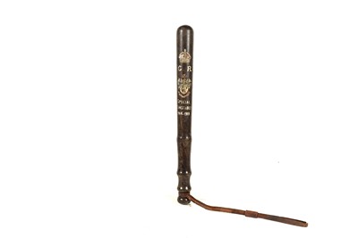 Lot 426 - A WWI period Special Constable wooden Police truncheon for Smethwick