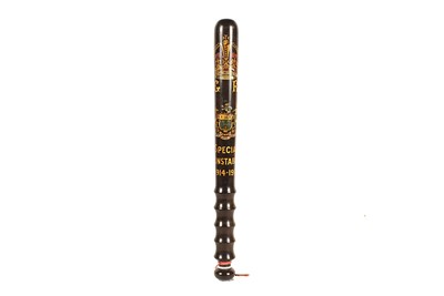 Lot 433 - A George V Special Constabulary wooden Police truncheon for Salford