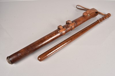 Lot 441 - A vintage Mounted Police Officer's wooden Truncheon