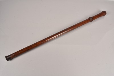 Lot 450 - A Vintage metal tipped Truncheon