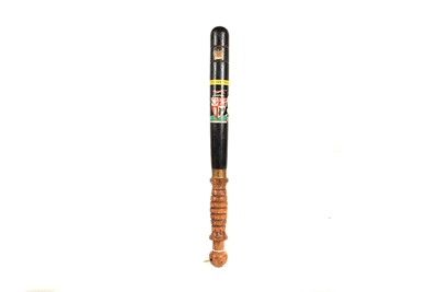 Lot 456 - A County of Leicestershire Constabulary wooden truncheon