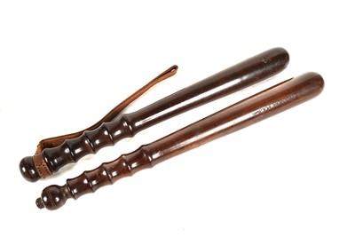 Lot 465 - A Cambridge Police Wooden Truncheon