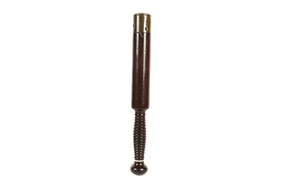 Lot 476 - A Vintage wooden Tipstaff with Brass Cap