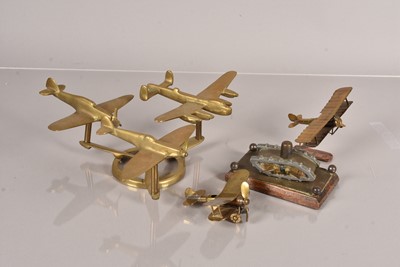 Lot 526 - A Trench Art Battle of Britain plane display